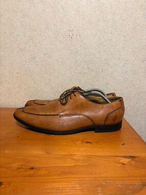 Cole Haan Men's Cognac Leather Lace-Up Derby Shoes